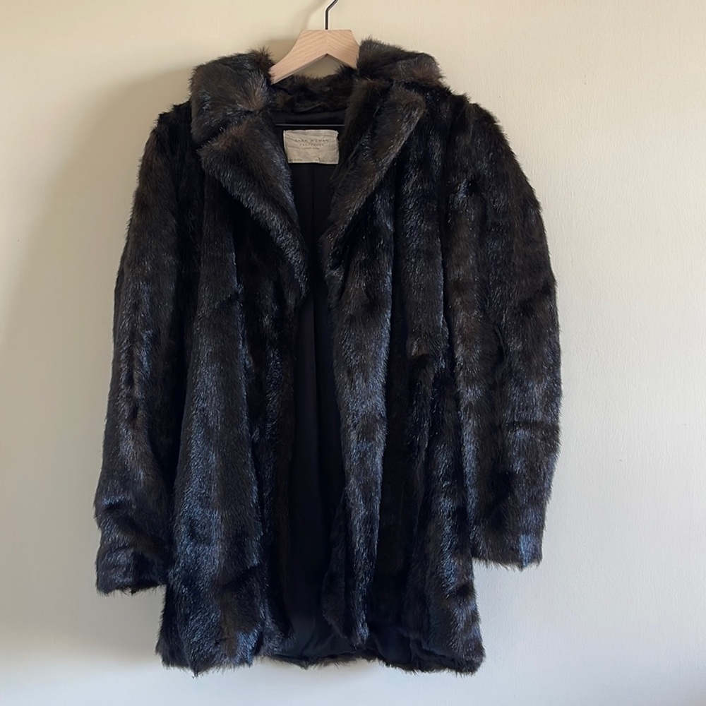 Zara fur coat